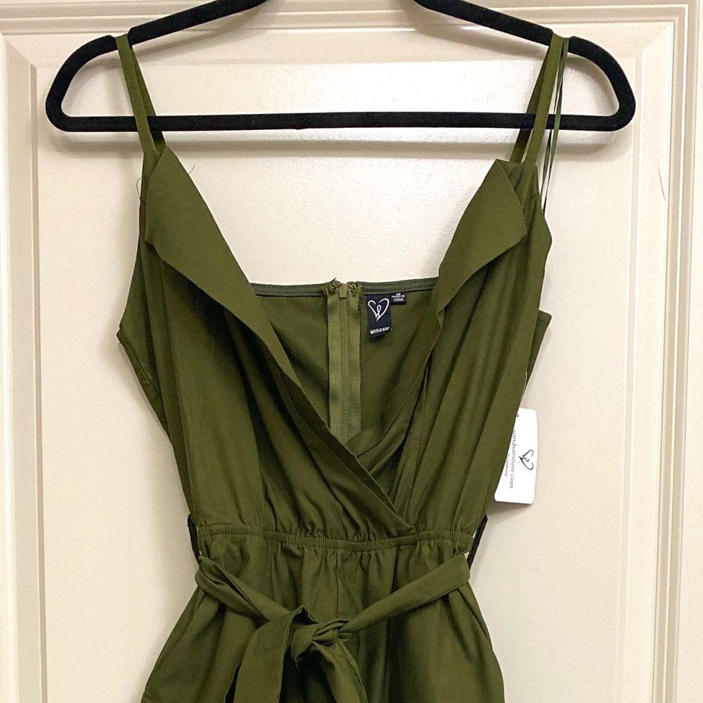 Olive Green & Gold Jumpsuit